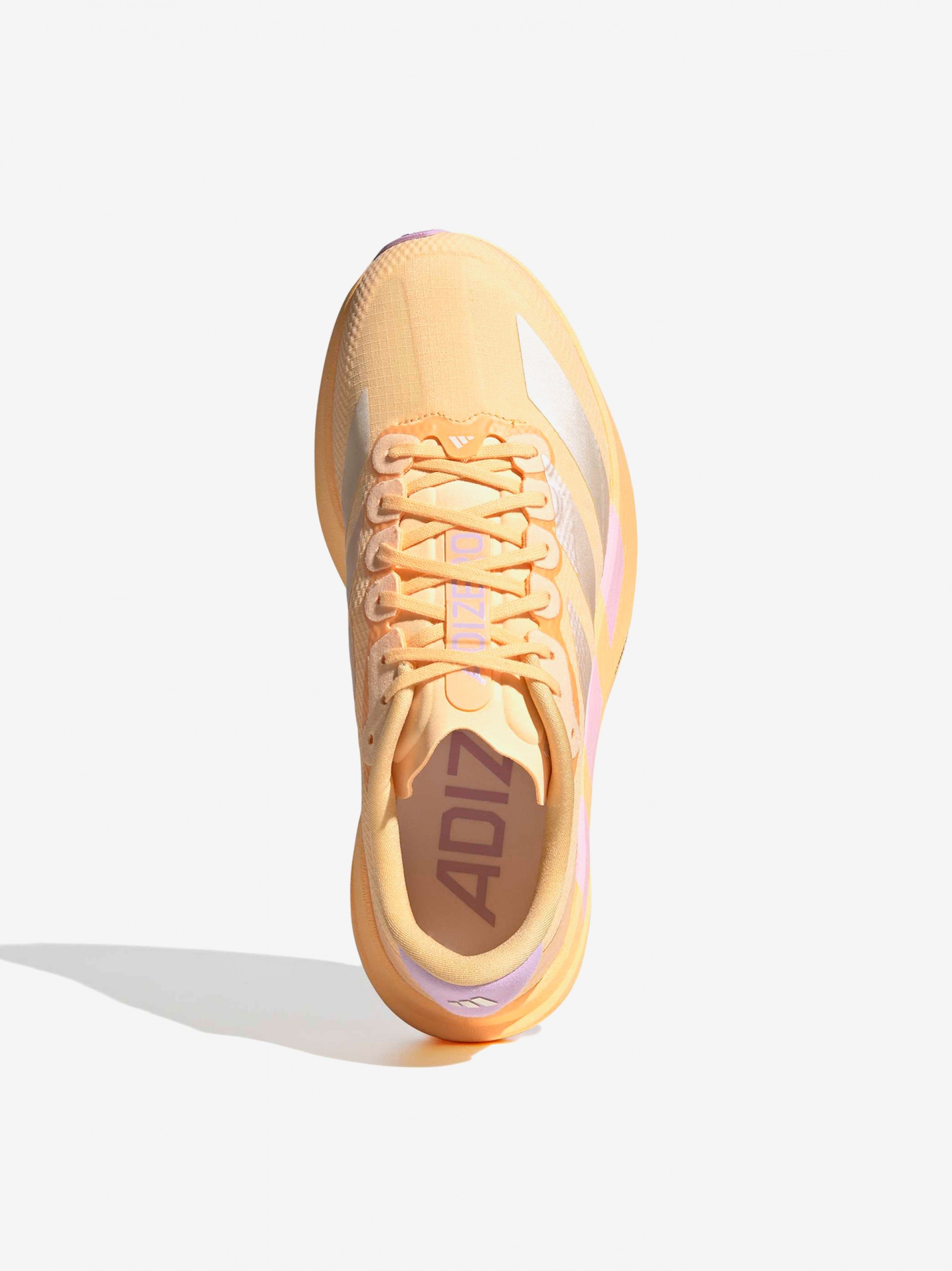 Adidas Adizero Evo SL Woven W Orange and Lilac Running Trainers