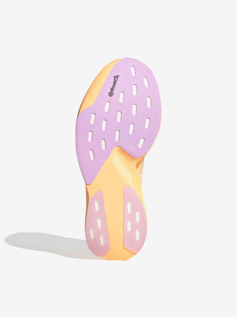 Adidas Adizero Evo SL Woven W Orange and Lilac Running Trainers