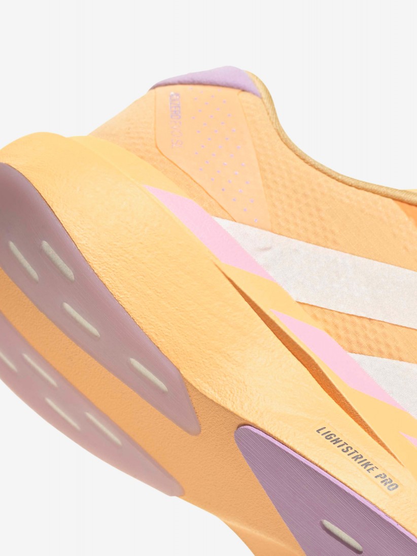 Adidas Adizero Evo SL Woven W Orange and Lilac Running Trainers