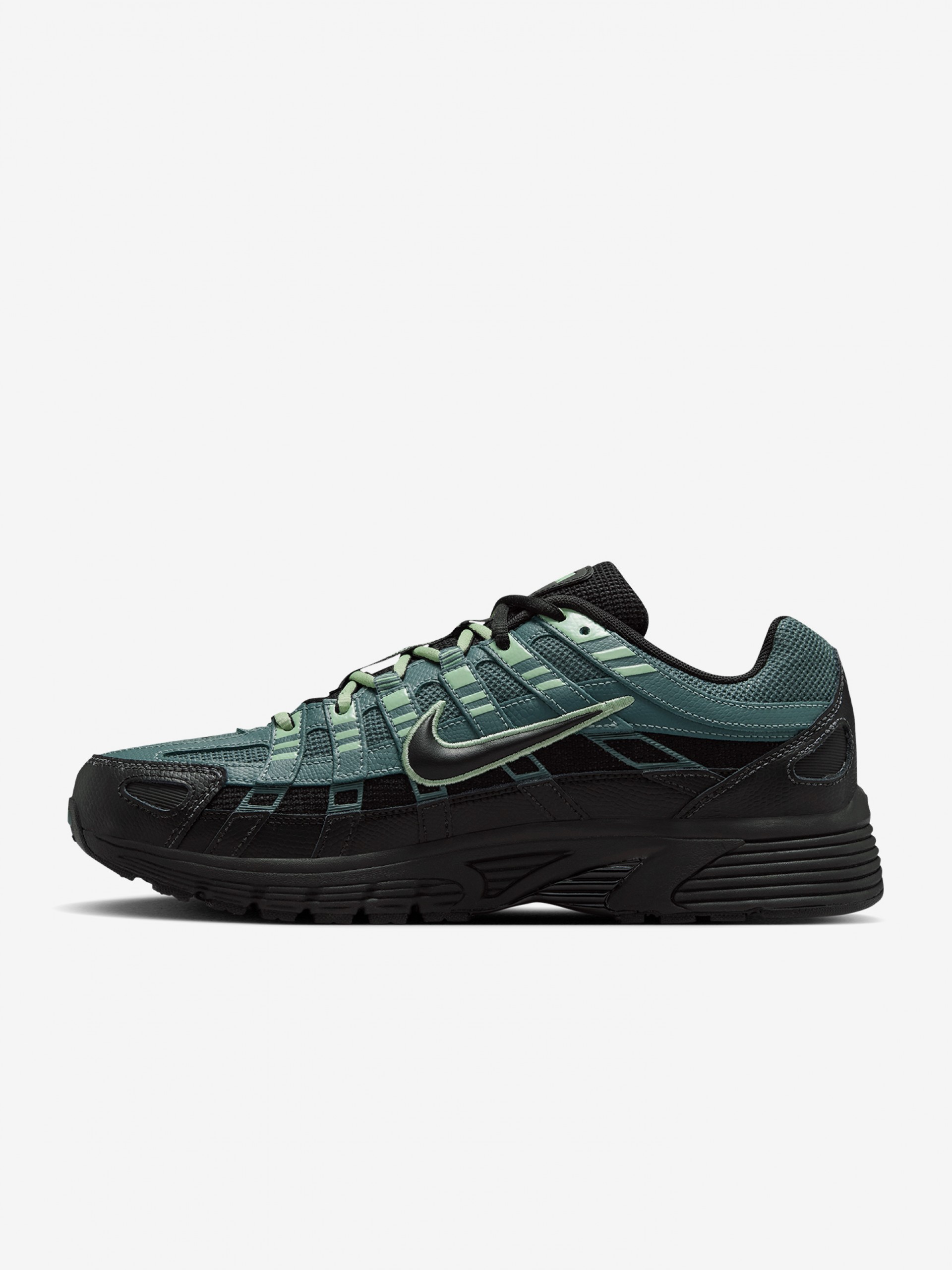 Nike P-6000 Premium Black and Green Sneakers For Men