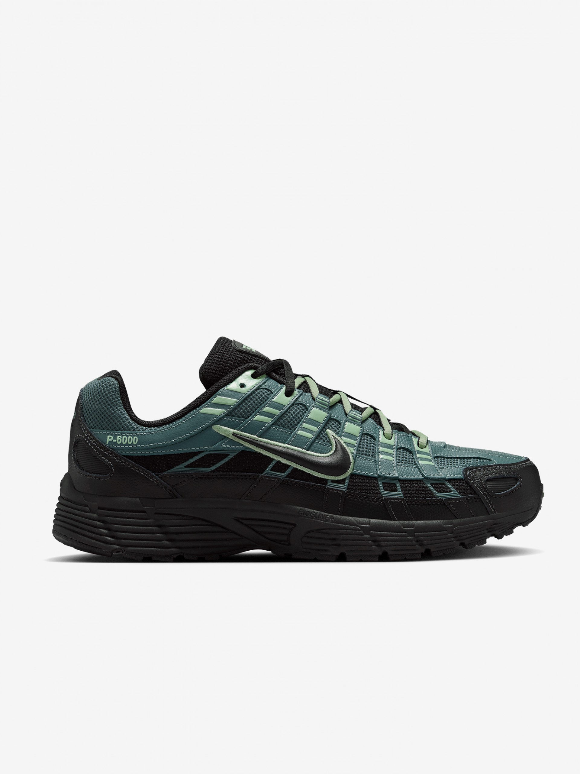 Nike P-6000 Premium Black and Green Sneakers For Men