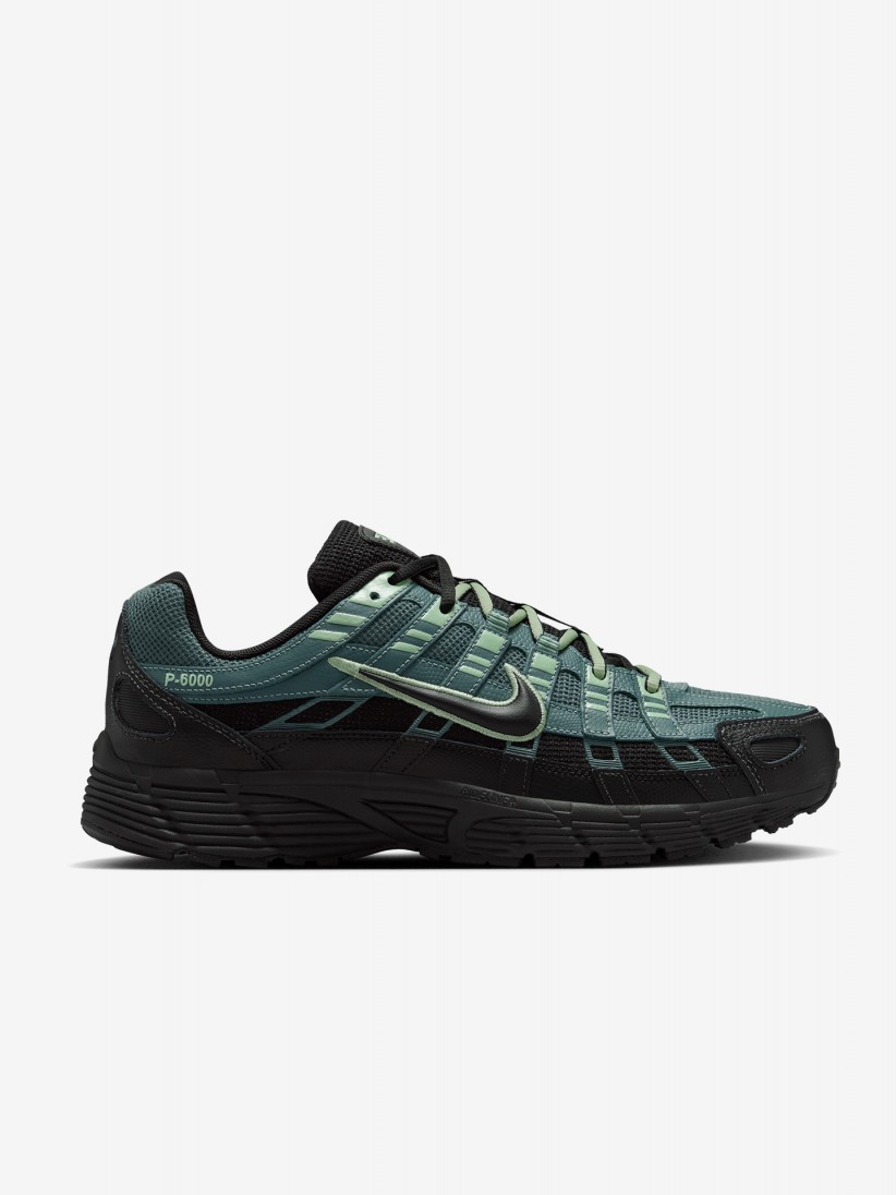 Nike P-6000 Premium Black and Green Sneakers For Men