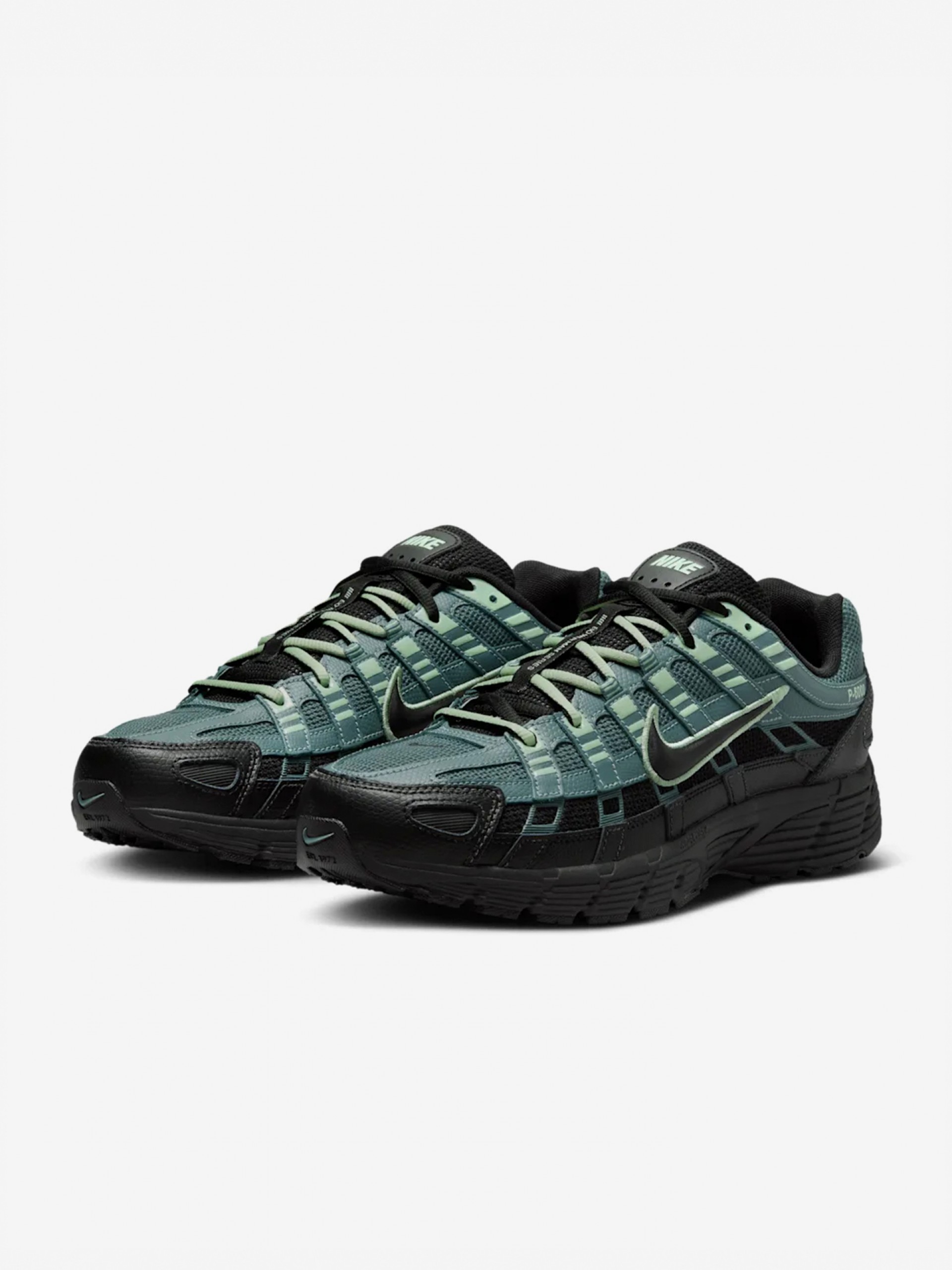 Nike P-6000 Premium Black and Green Sneakers For Men
