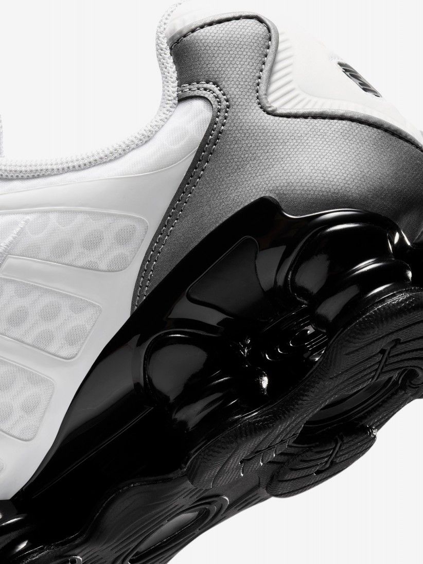 Sapatilhas Nike Shox TL Brancas, Cinzentas e Pretas Para Homem