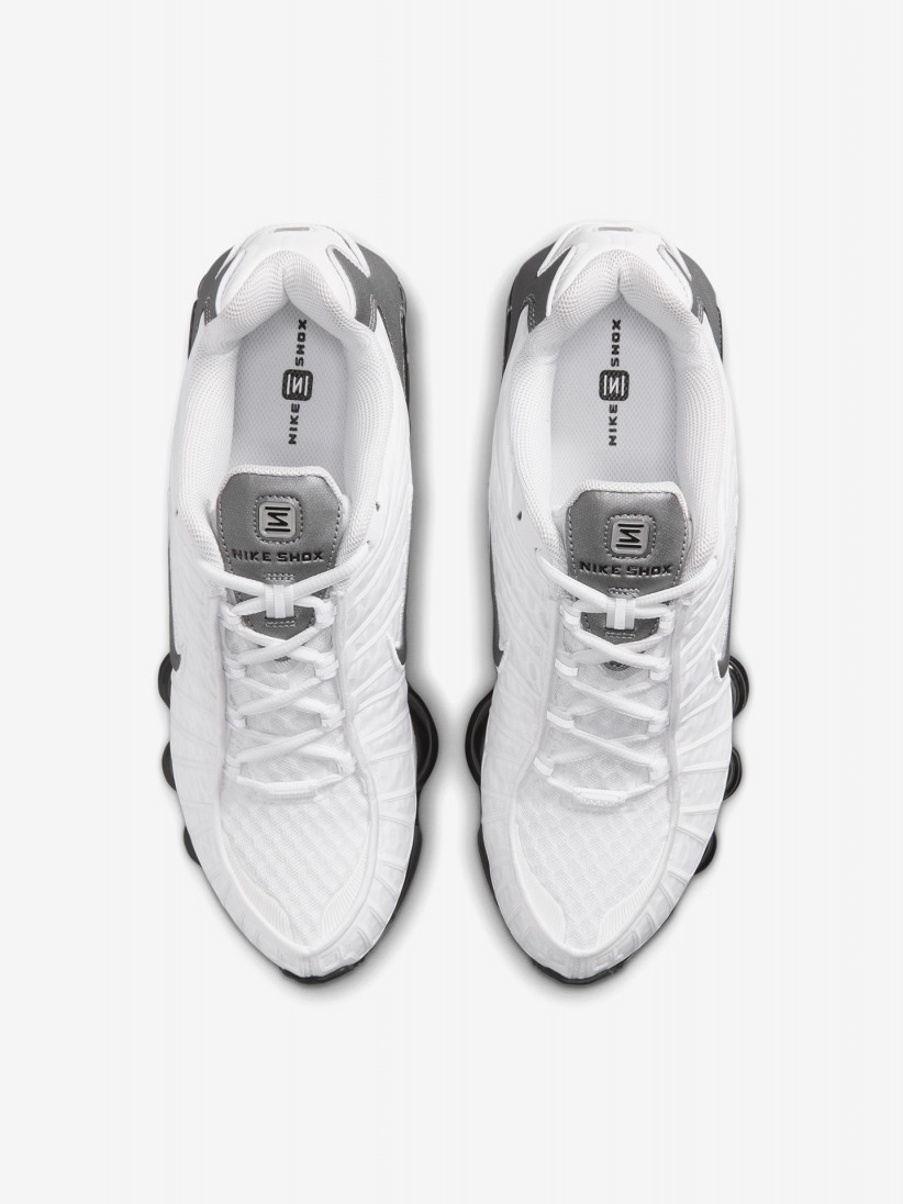 Sapatilhas Nike Shox TL Brancas, Cinzentas e Pretas Para Homem