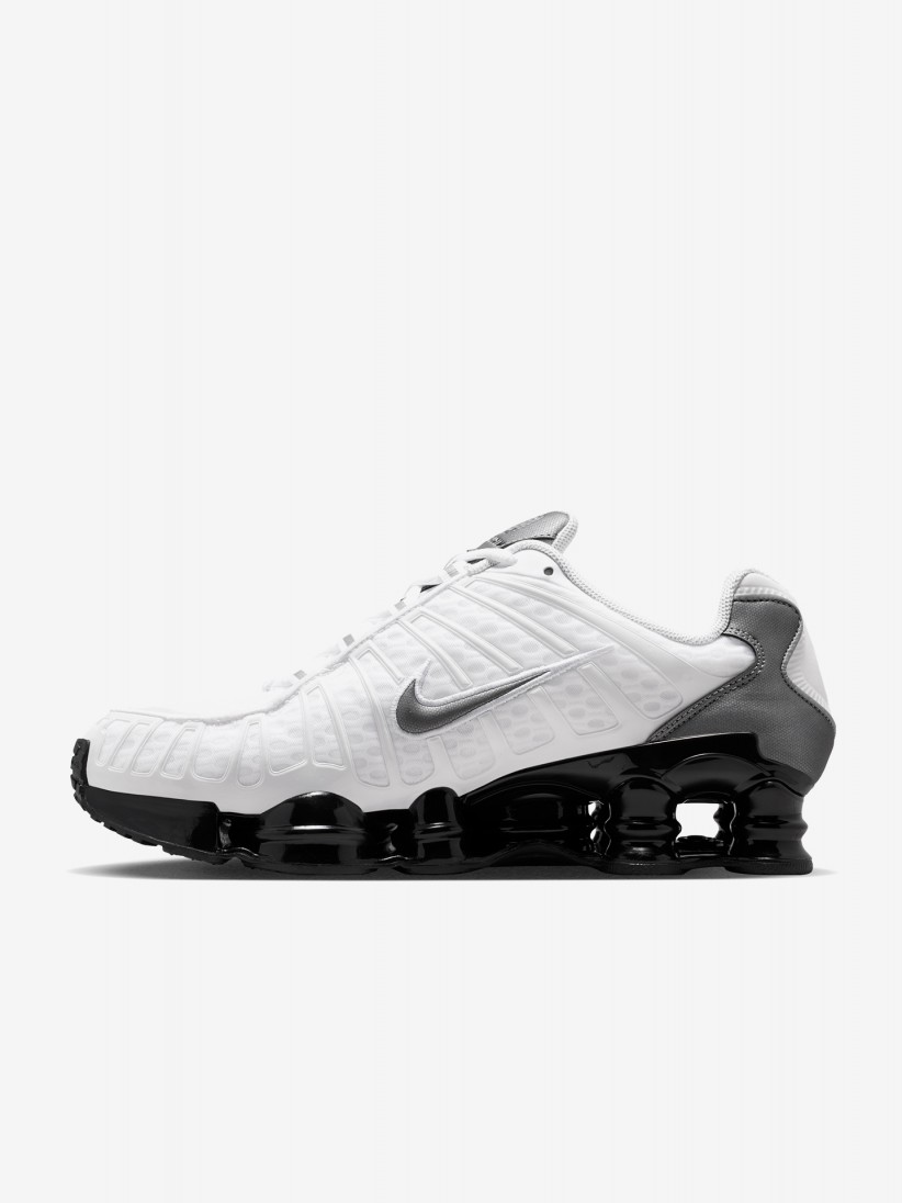 Sapatilhas Nike Shox TL Brancas, Cinzentas e Pretas Para Homem