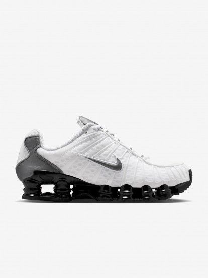 Zapatillas Nike Shox TL Blancas, Grises y Negras