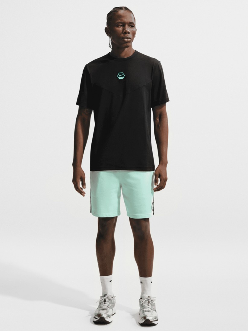 Camiseta de Entrenamiento Nike Sportswear City Side Negra y Azul Para Hombre