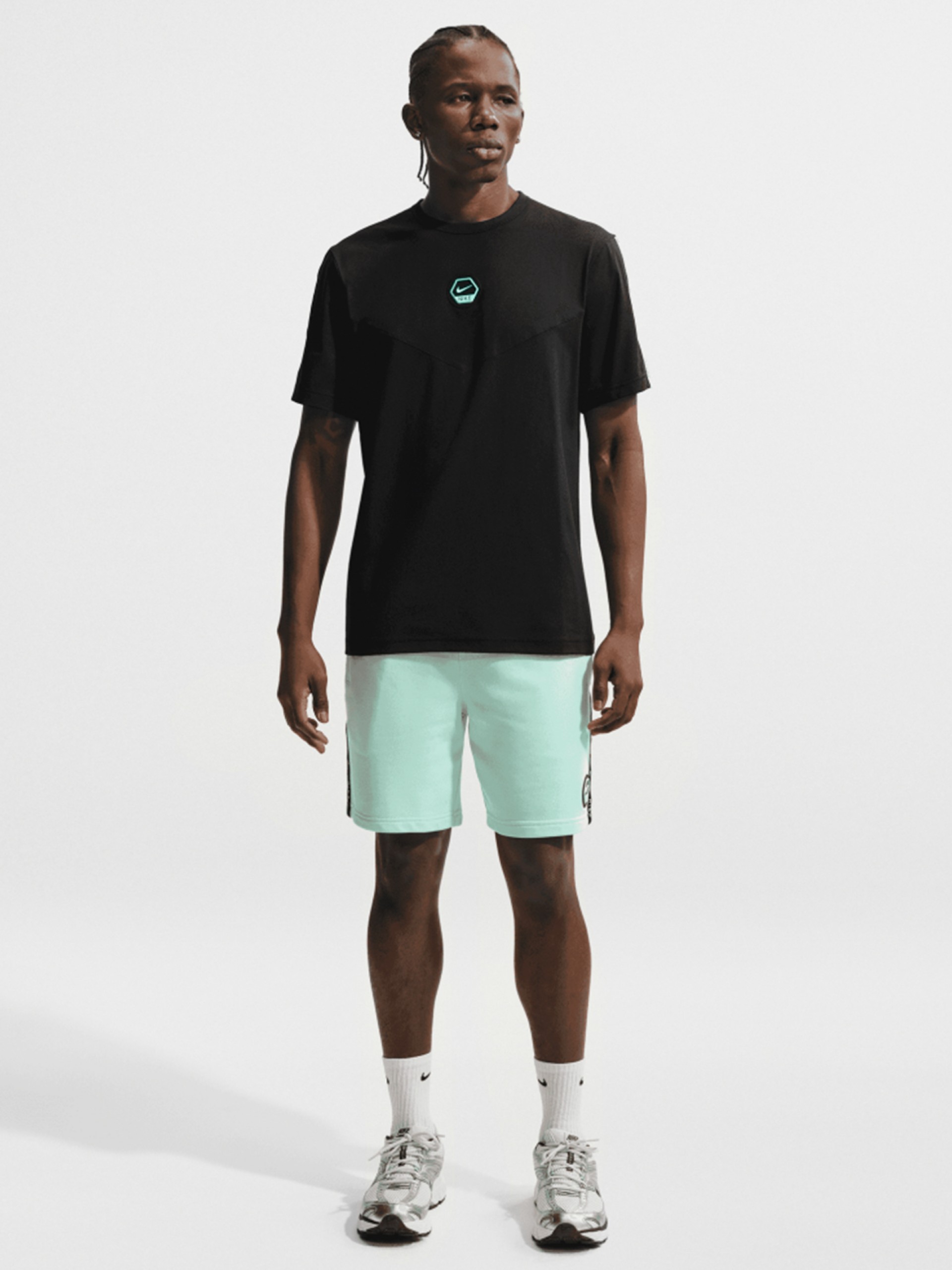 Nike Sportswear City Side Black and Blue Training T-shirt For Men