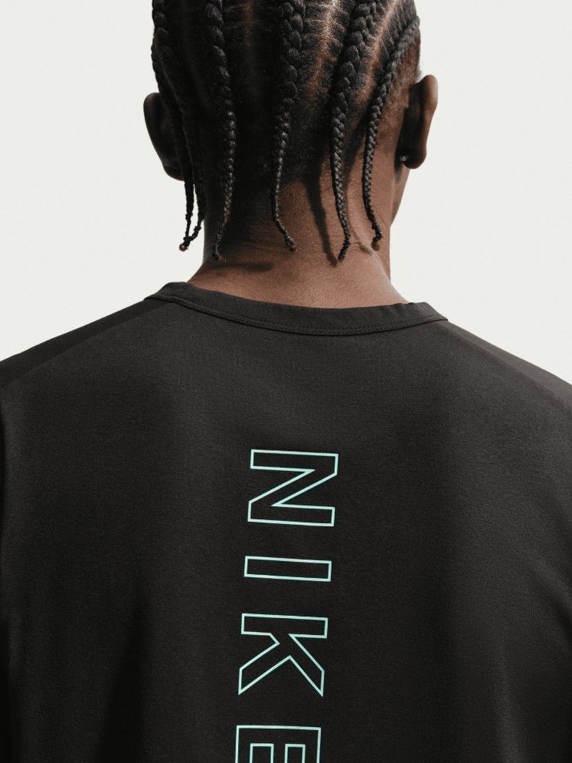 Camiseta de Entrenamiento Nike Sportswear City Side Negra y Azul Para Hombre