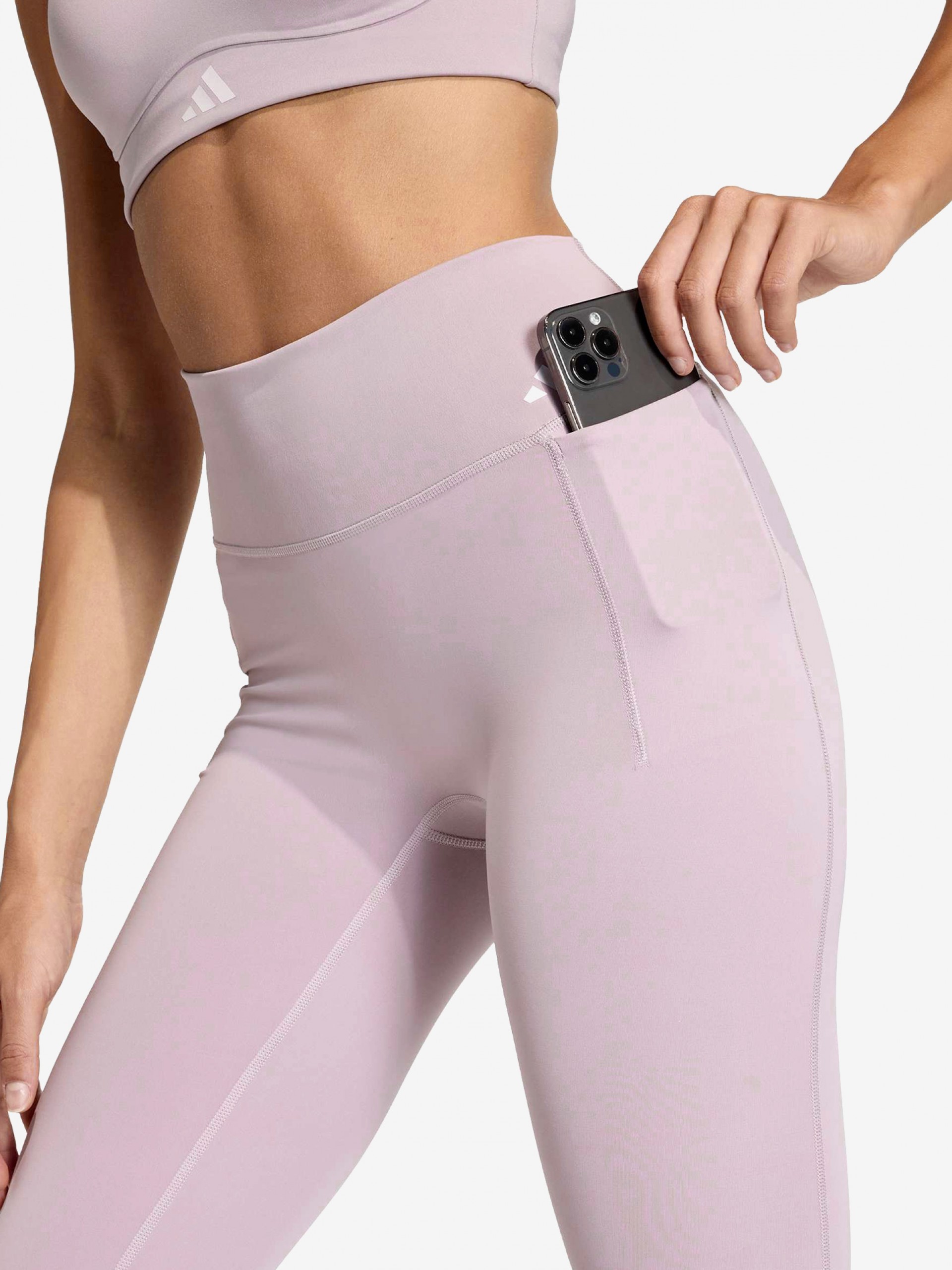 Leggings de Entrenamiento Adidas Optime Workout Climacool W Lila
