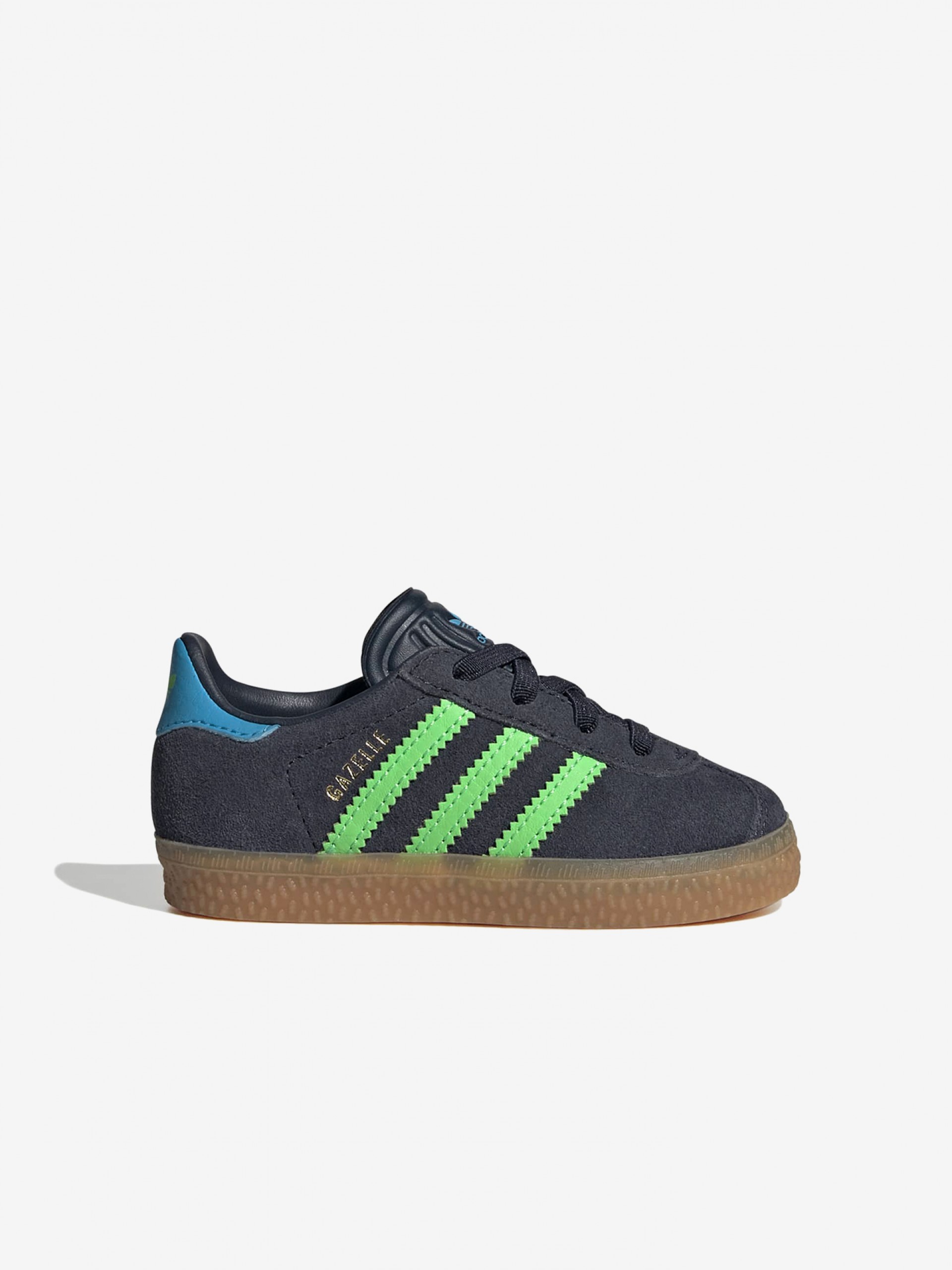 Adidas Gazelle CF EL I Blue and Green Suede Sneakers