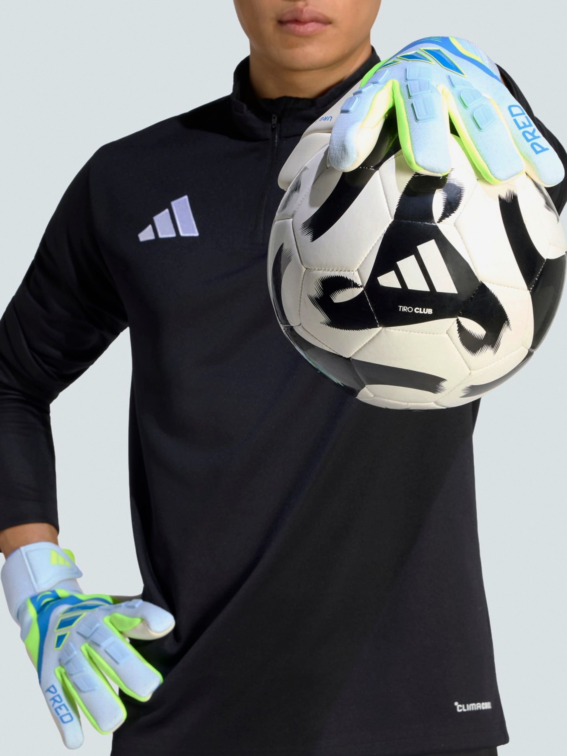 Adidas Predator Pro Strap Blue and Green Goalkeeper Gloves