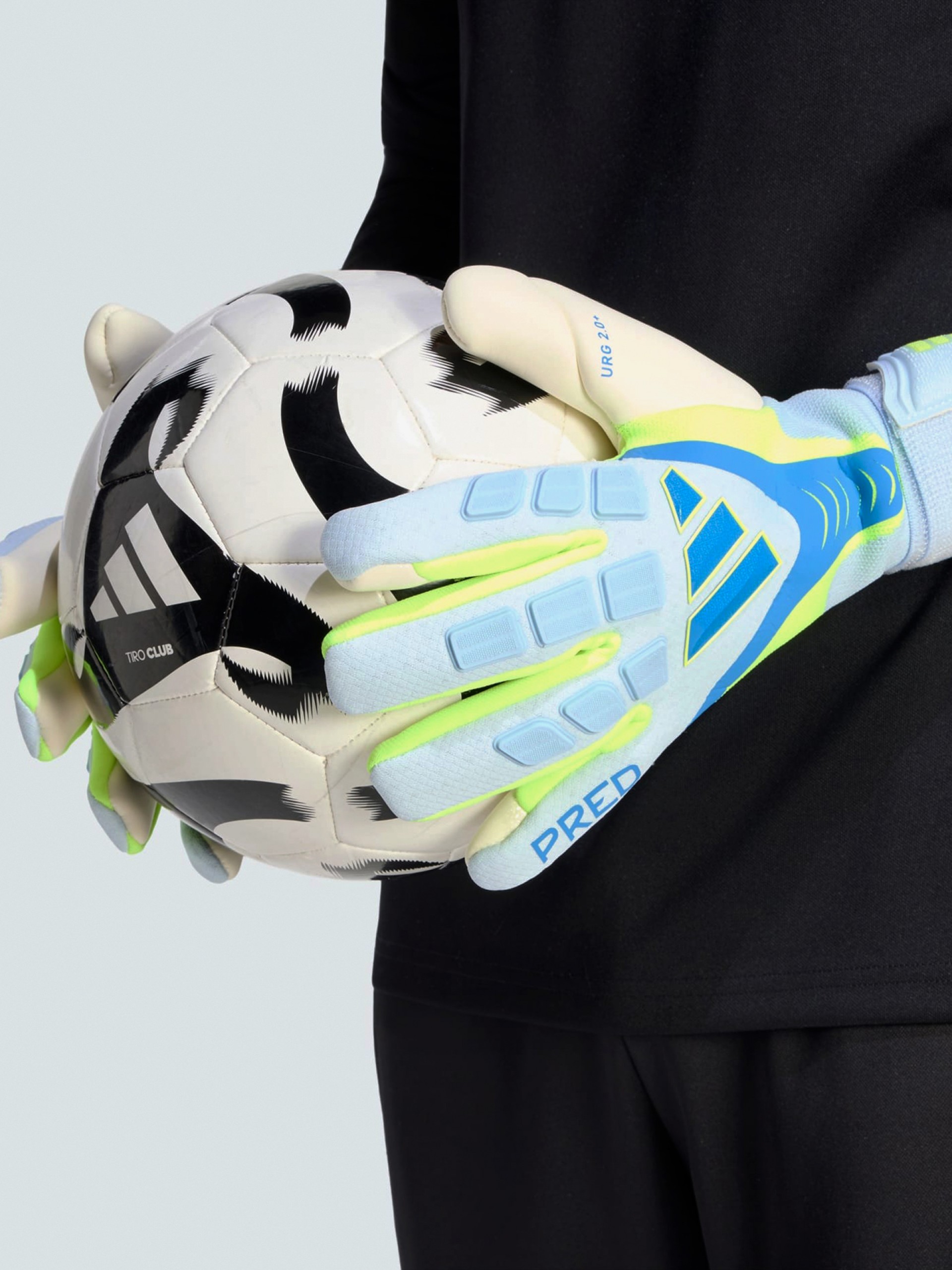 Guantes de Portero Adidas Predator Pro Strap Azules y Verdes