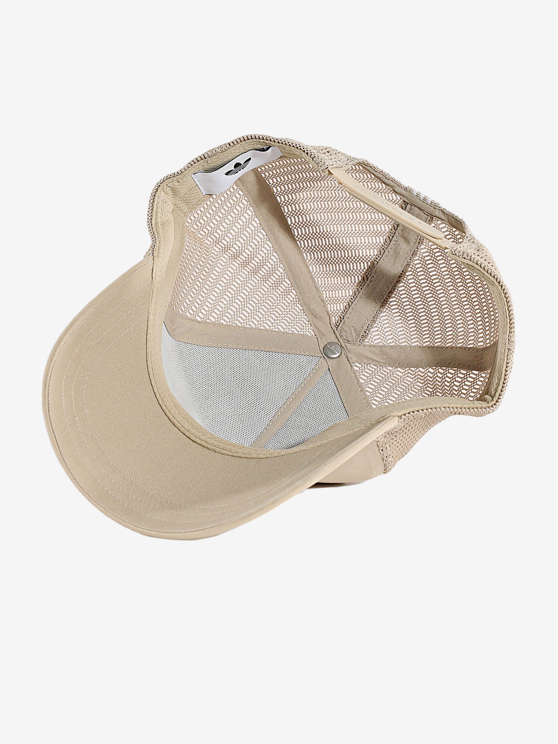 Adidas Adicolor Classic Curved Foam Trucker Beige Cap