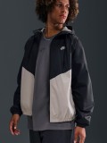 Casaco Corta-Vento com Capuz Nike Windrunner Preto e Bege Para Homem