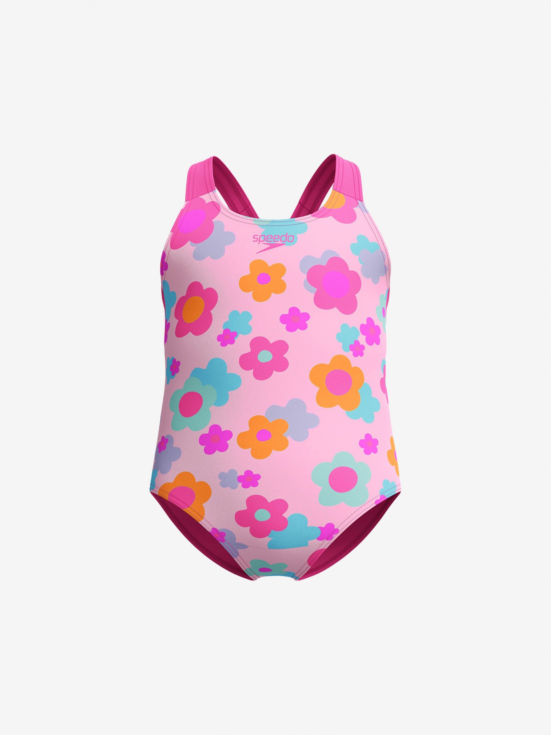 Fato de Banho Speedo Print Racerback Kids Rosa