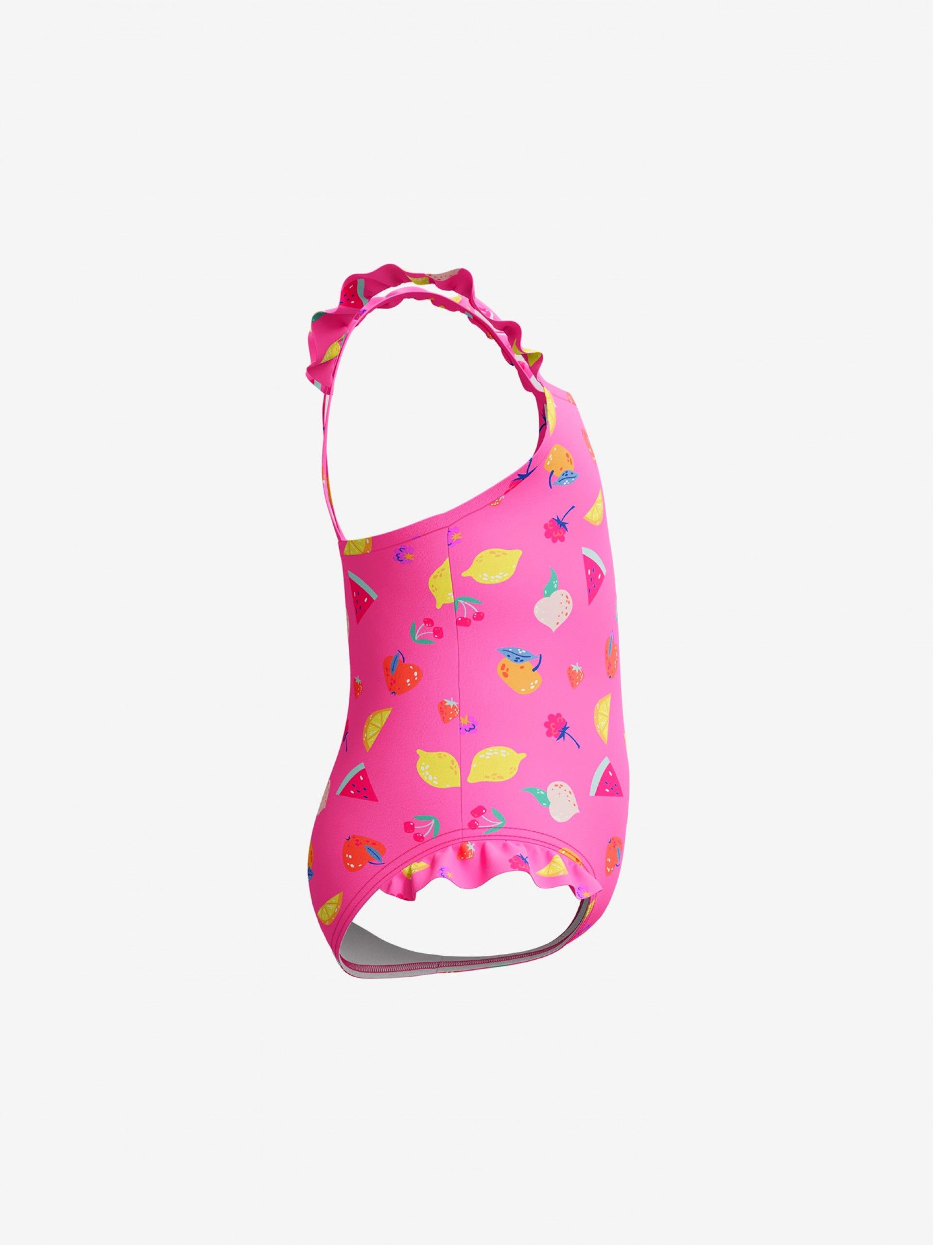 Fato de Banho Speedo Printed Frill Thinstrap Kids Rosa