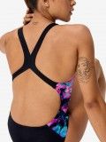 Ba�ador Speedo Placement Printed Powerback One Piece Negro