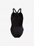 Ba�ador Speedo Placement Printed Powerback One Piece Negro