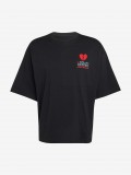 T-shirt Adidas V-Day Heart Broken Cat Graphic Preta