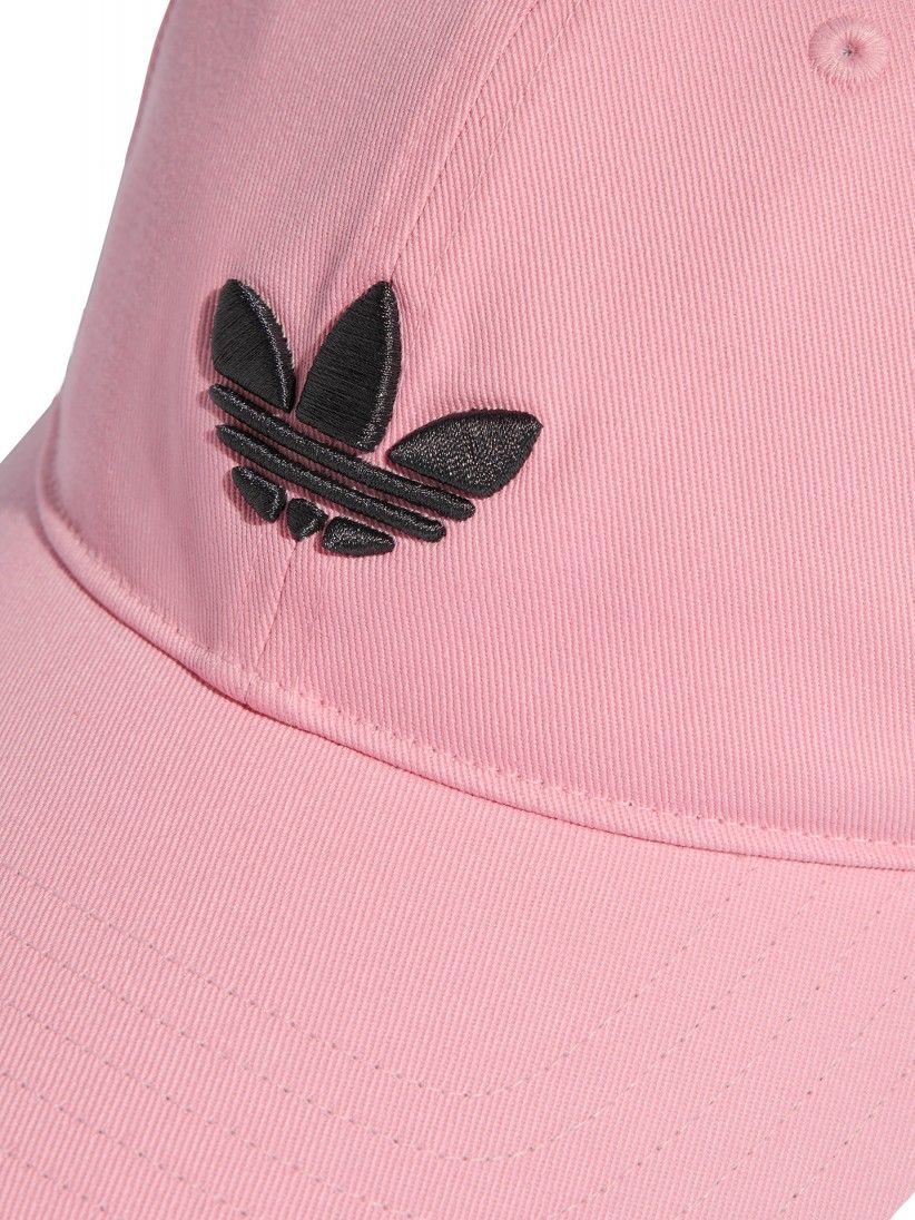 Bon� Adidas Adicolor Classic Trefoil Baseball Rosa e Preto