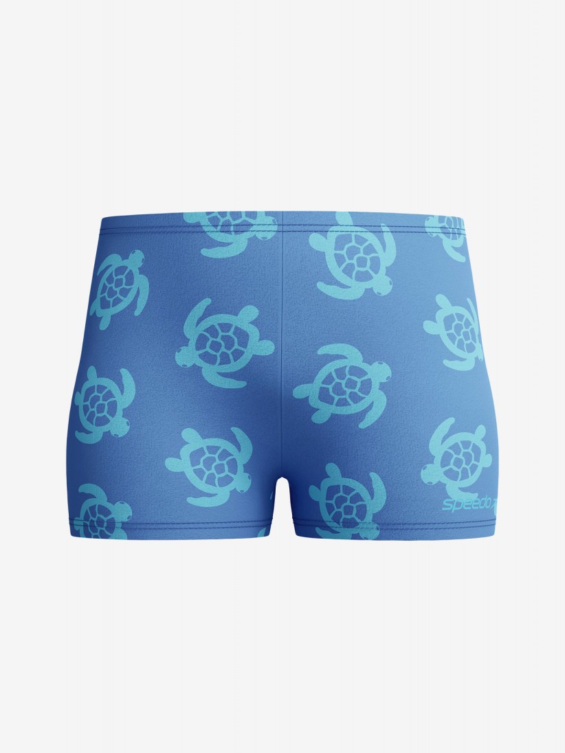 Cal��es de Nata��o Speedo Printed Aquashort Kids Azul