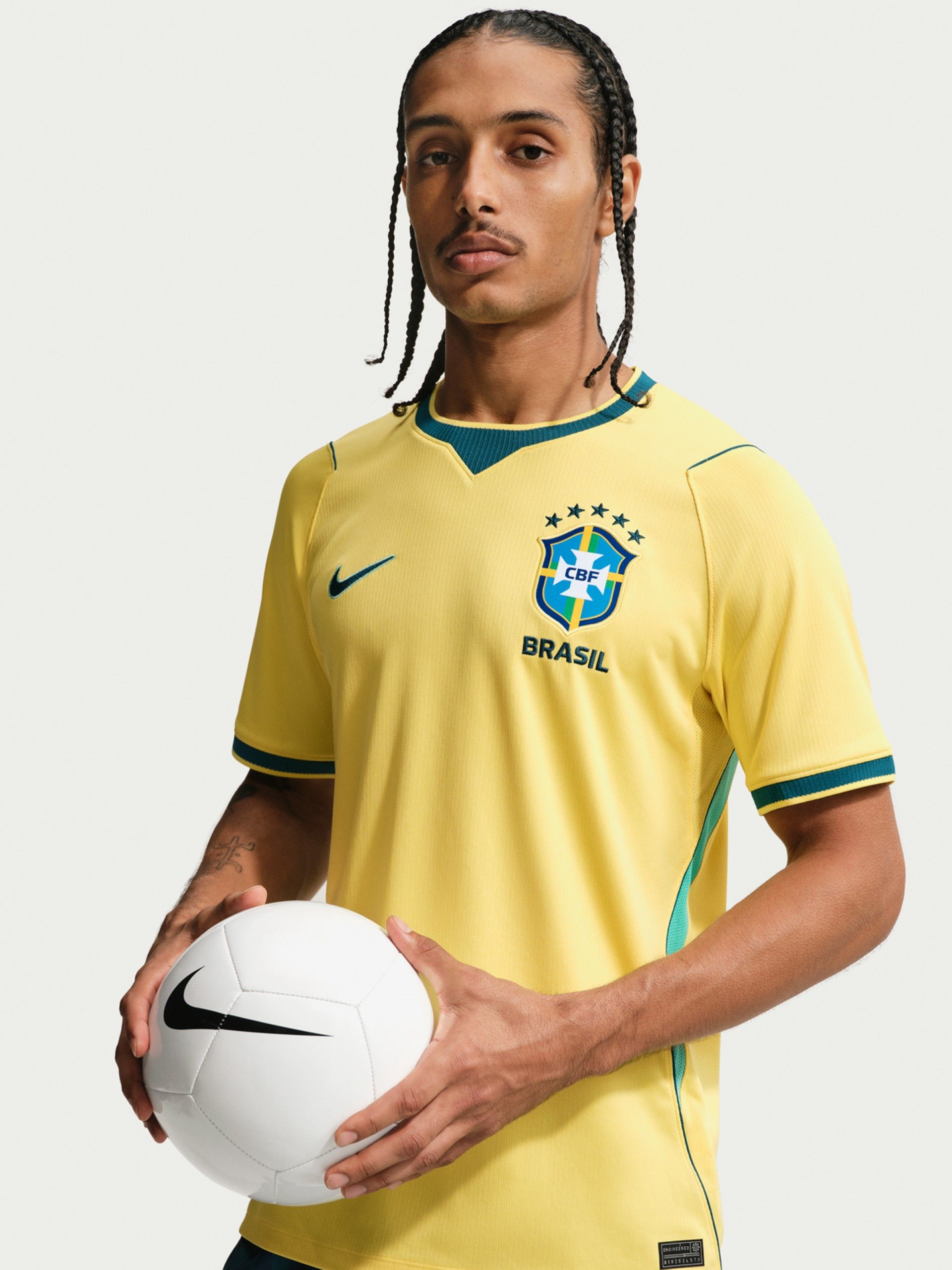 Camisola Nike Brasil Stadium Dri-FIT Principal 2026