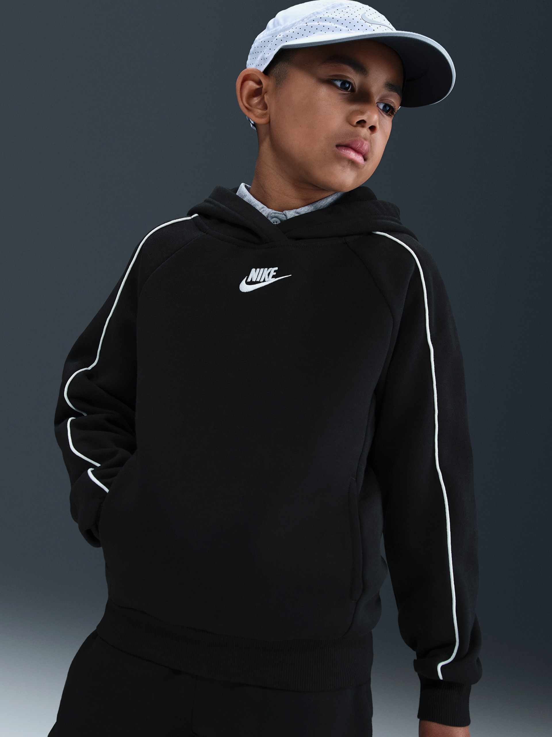 Chándal Nike Sportswear Club Fleece Júnior Negro