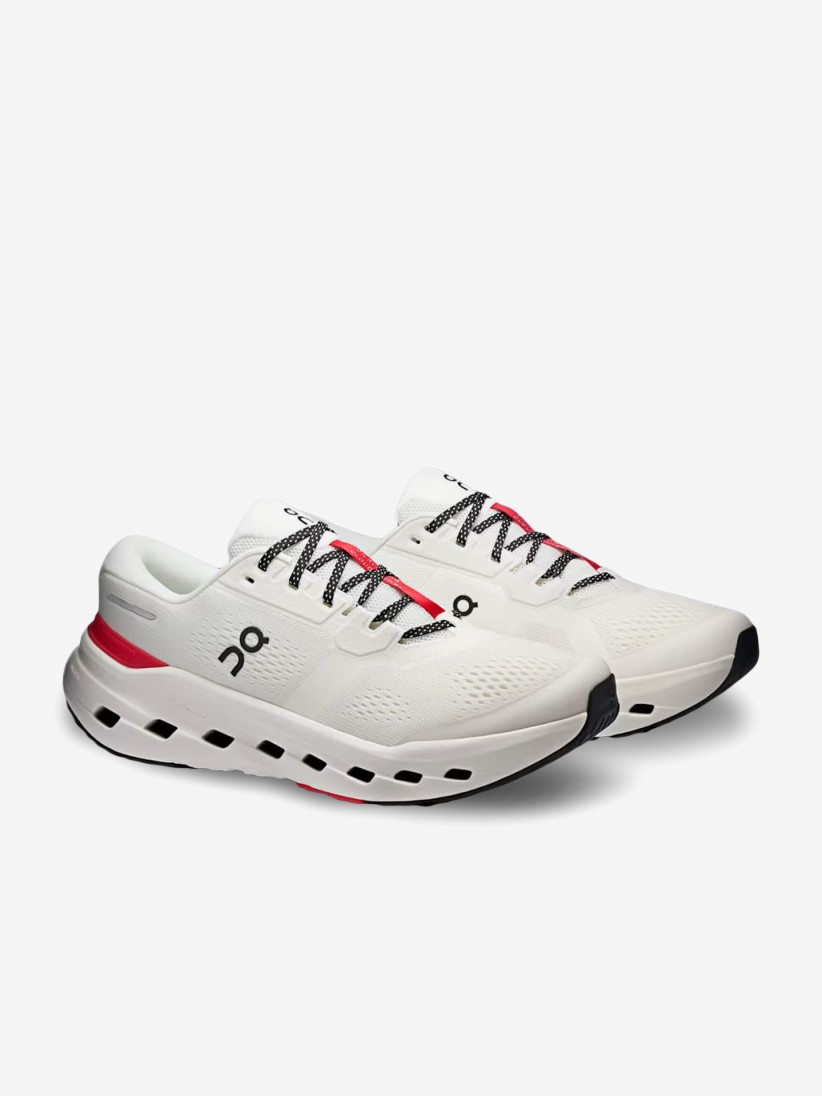 On Running Cloudrunner 3 White and Red Running Trainers On Running Cloudrunner 3 White and Red Running Trainers