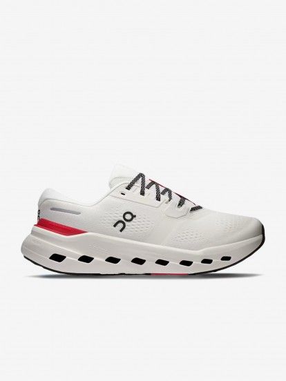 On Running Cloudrunner 3 White and Red Running Trainers
