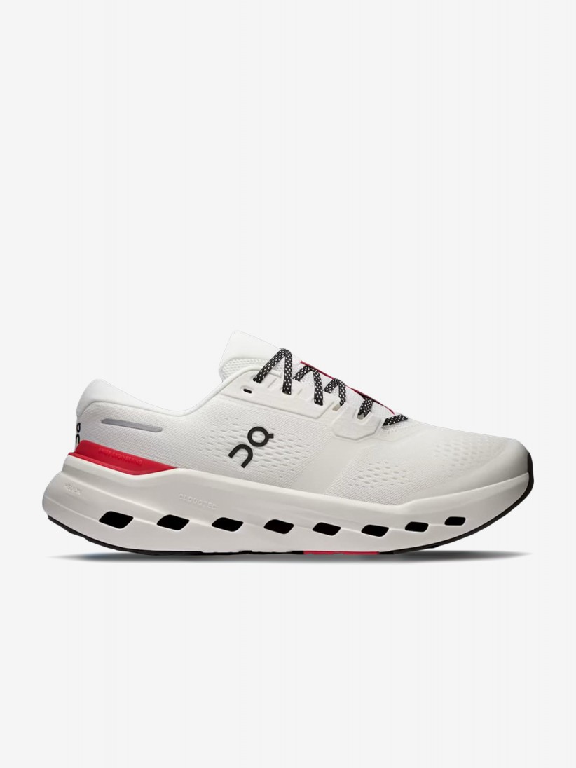 On Running Cloudrunner 3 White and Red Running Trainers On Running Cloudrunner 3 White and Red Running Trainers