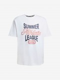 T-shirt Adidas Summer League Varsity GFX Branca