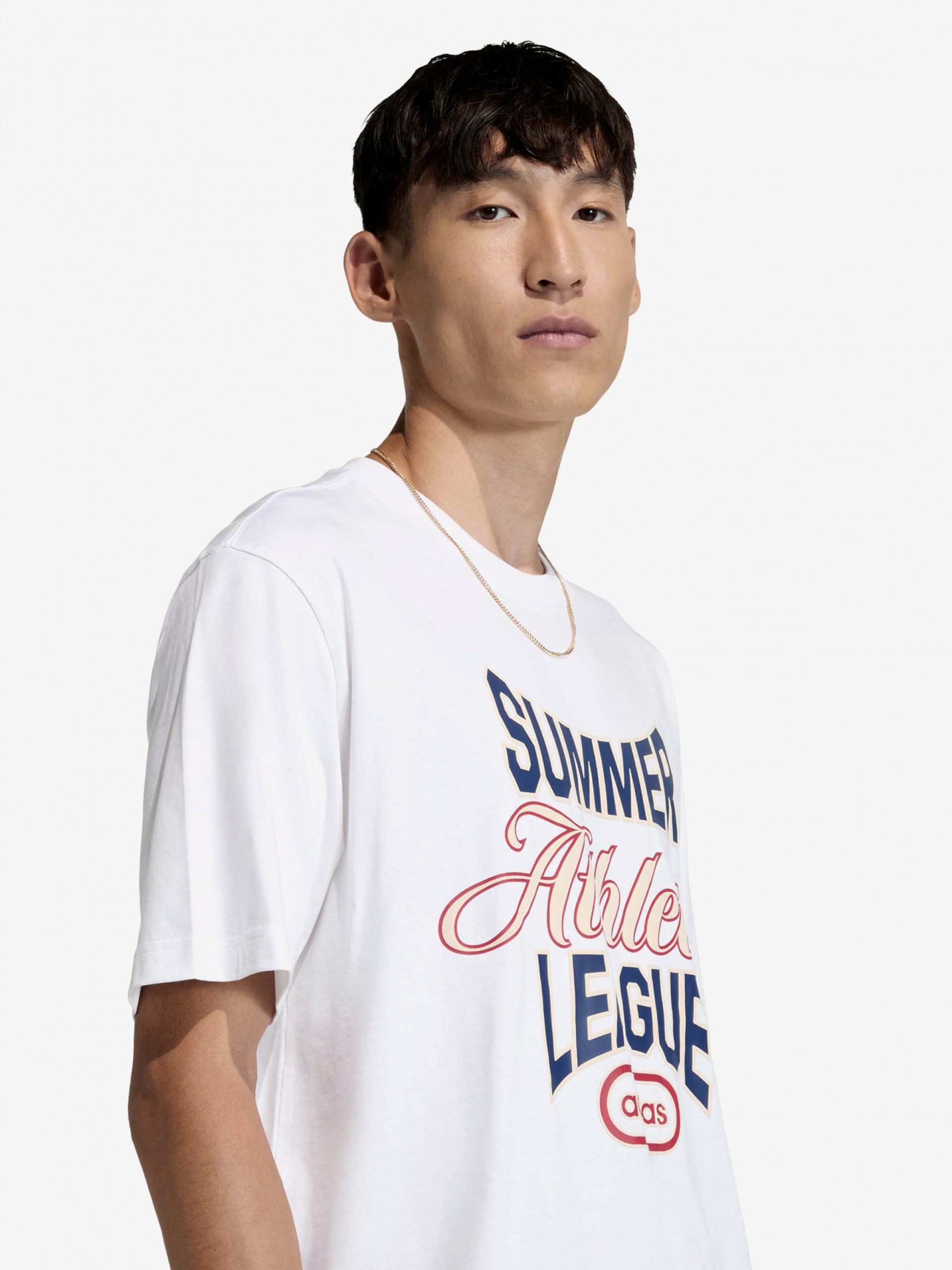 Adidas Summer League Varsity GFX White T-shirt