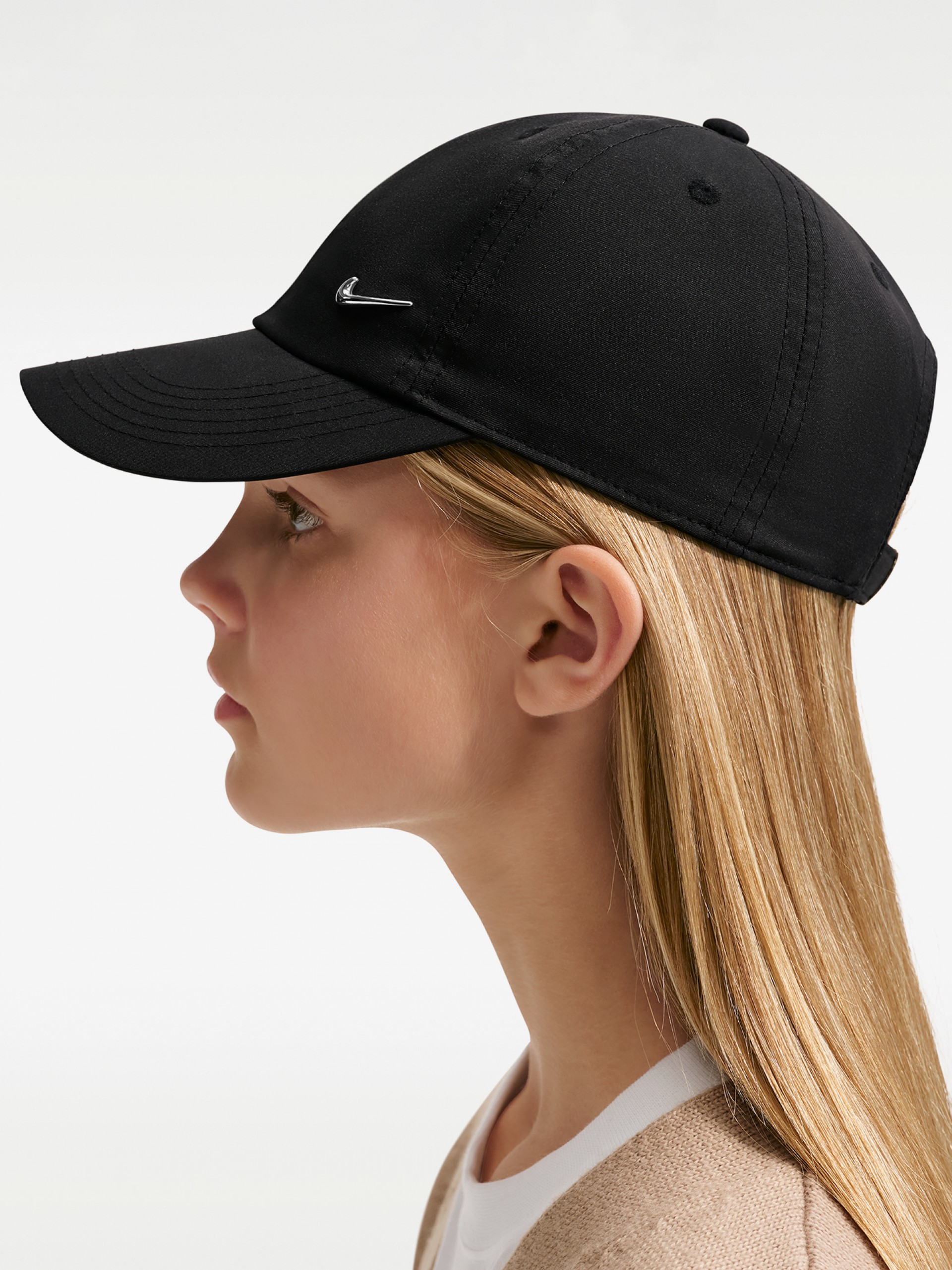 Gorra Nike Dri-FIT Club Negra Para Niño