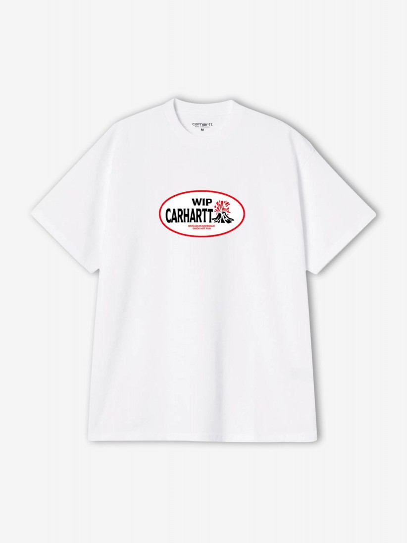 T-shirt Carhartt WIP Harlequin BBQ Branca