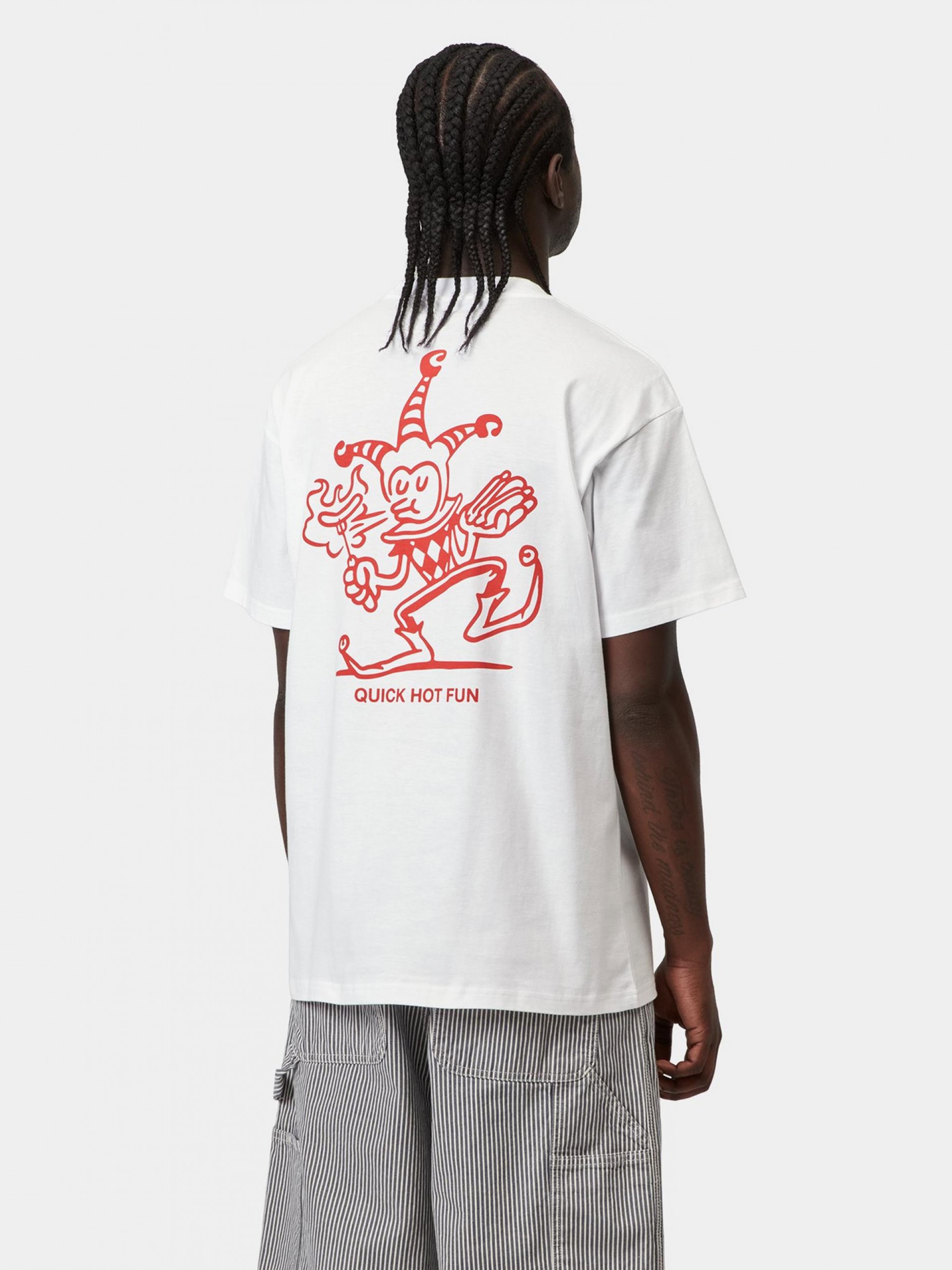 Camiseta Carhartt WIP Harlequin BBQ Blanca