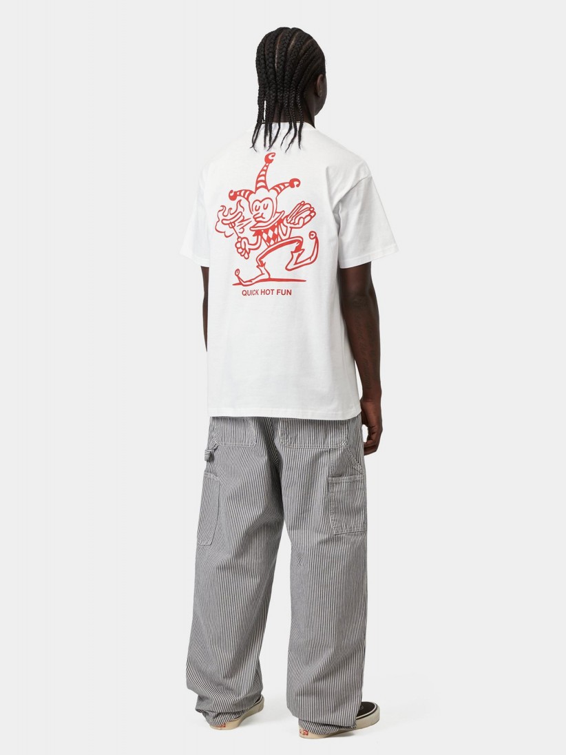 T-shirt Carhartt WIP Harlequin BBQ Branca