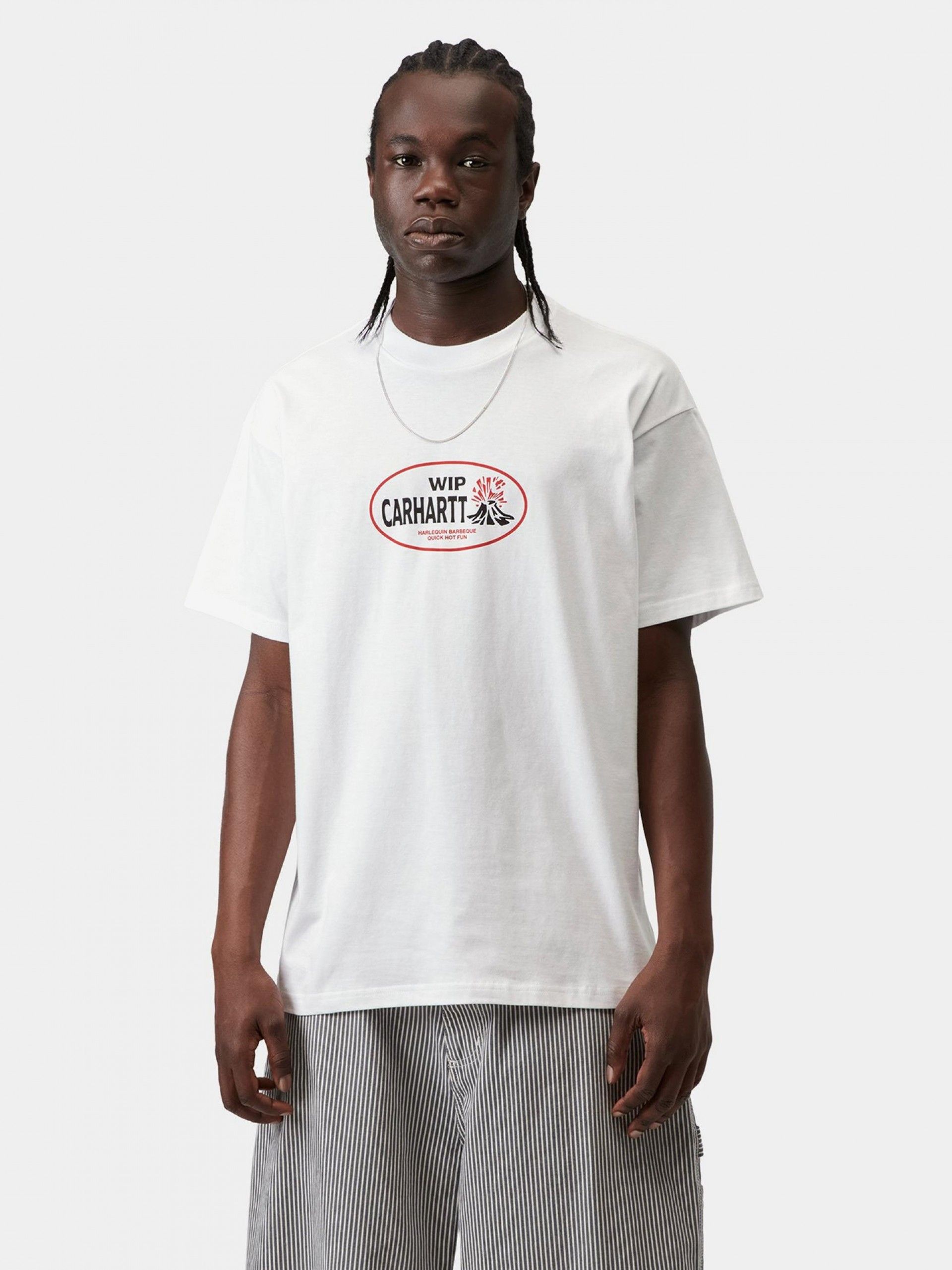 Camiseta Carhartt WIP Harlequin BBQ Blanca