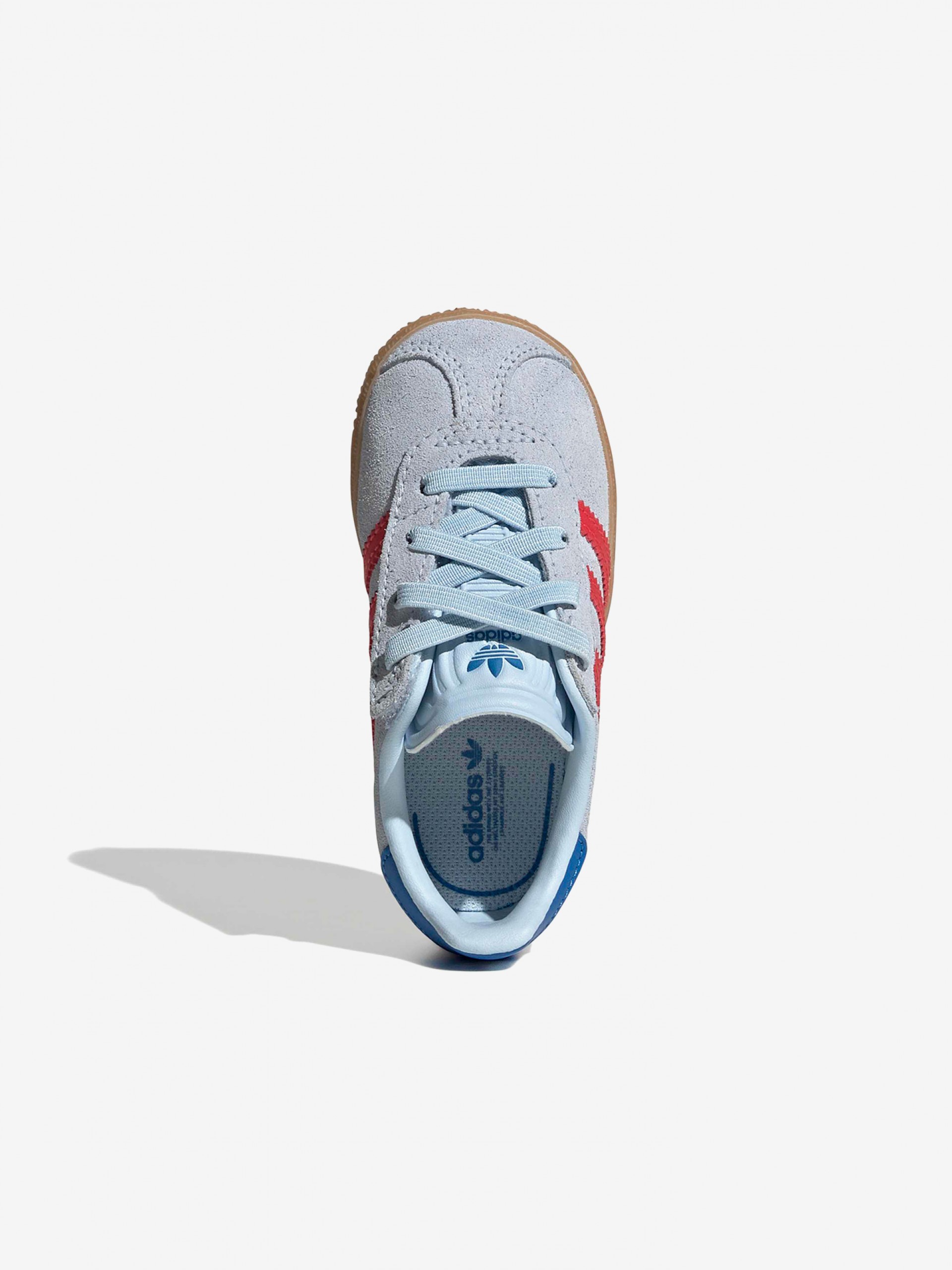 Adidas Gazelle CF EL I Blue and Red Suede Sneakers