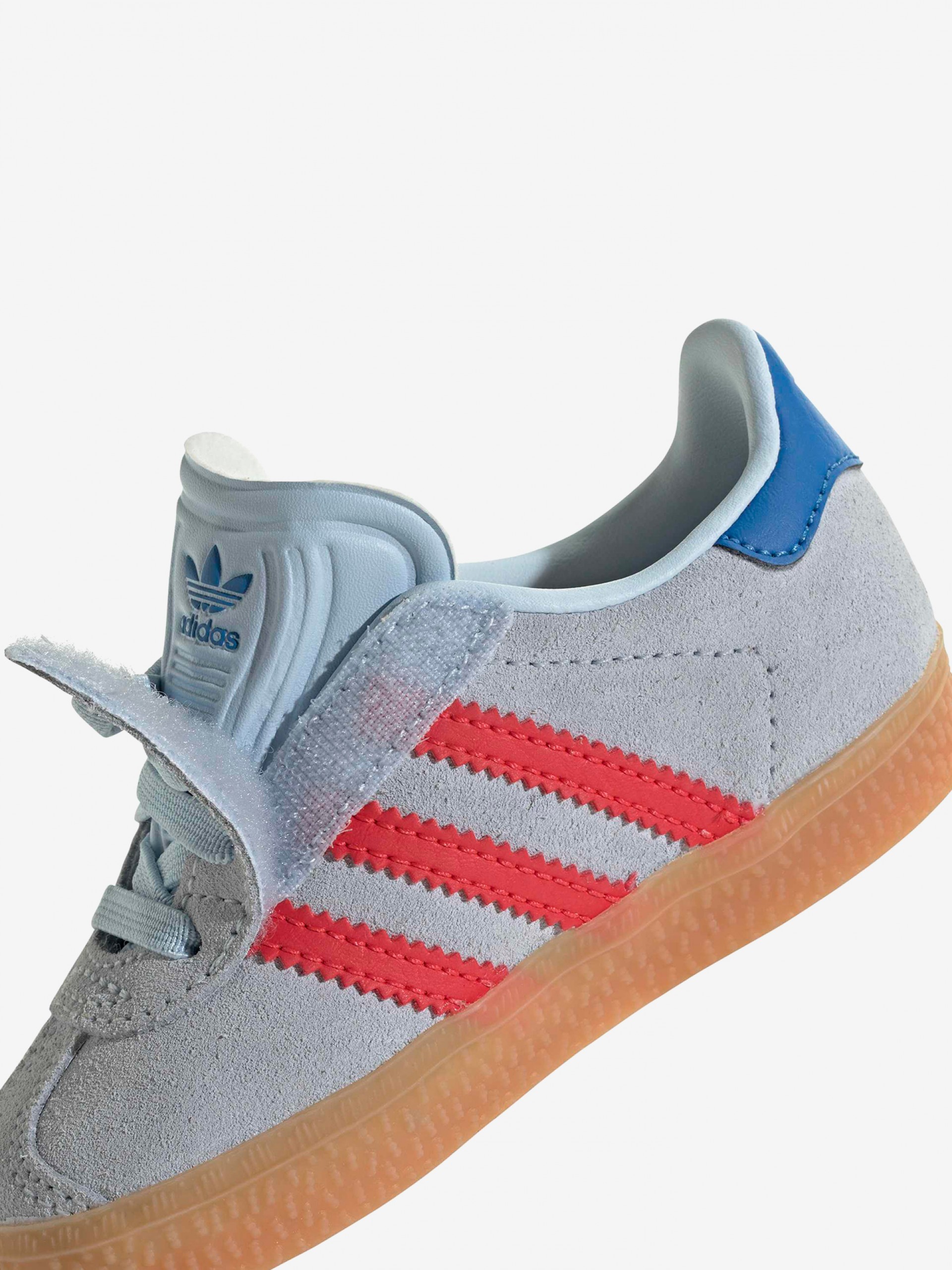 Adidas Gazelle CF EL I Blue and Red Suede Sneakers