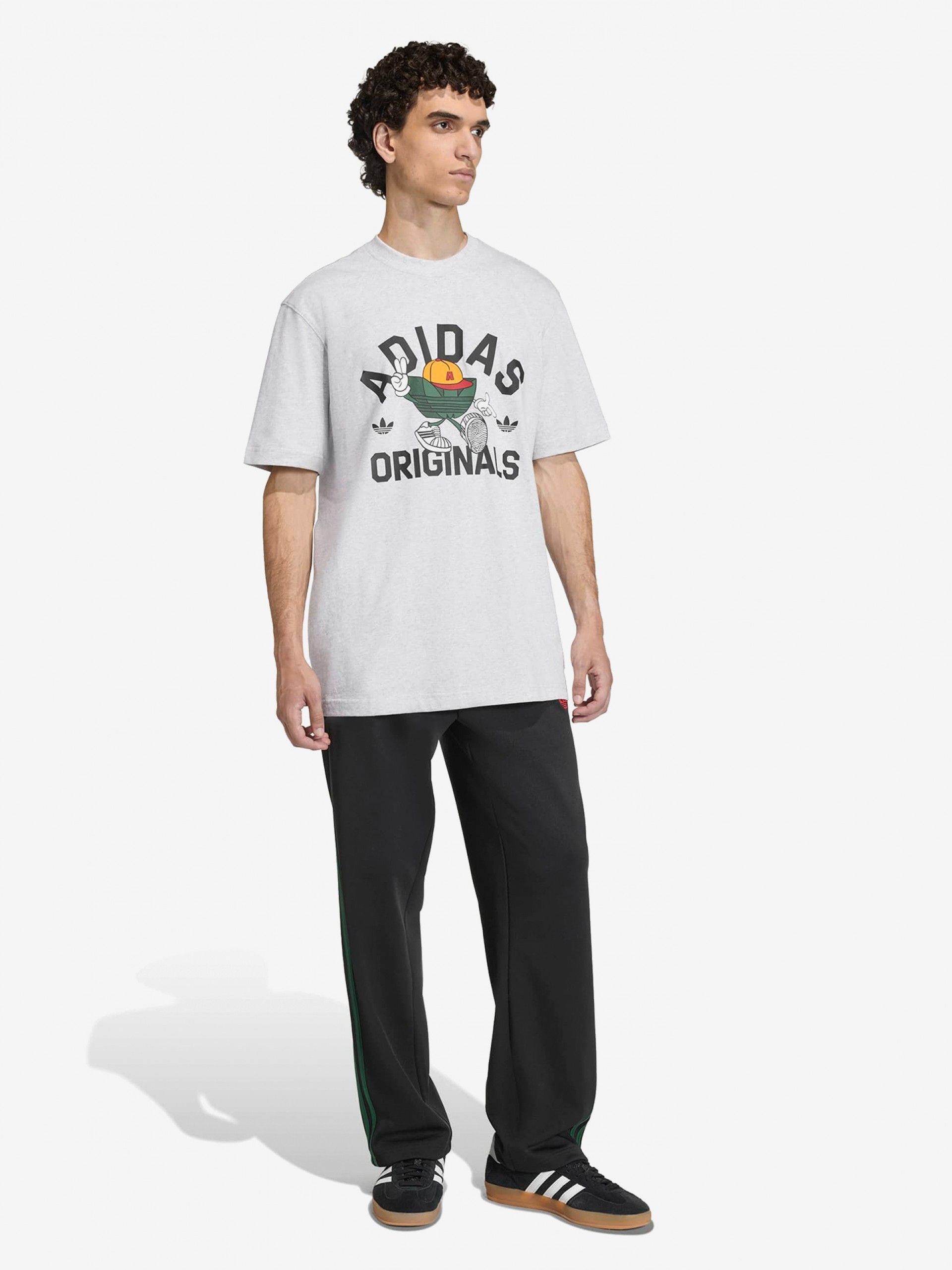 Camiseta Adidas Character Trefoil Series Gris