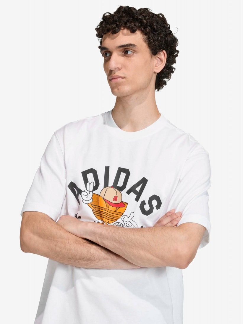 T-shirt Adidas Character Trefoil Series Branca