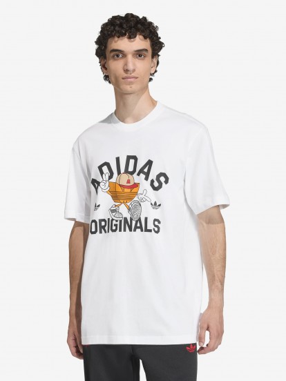 T-shirt Adidas Character Trefoil Series Branca