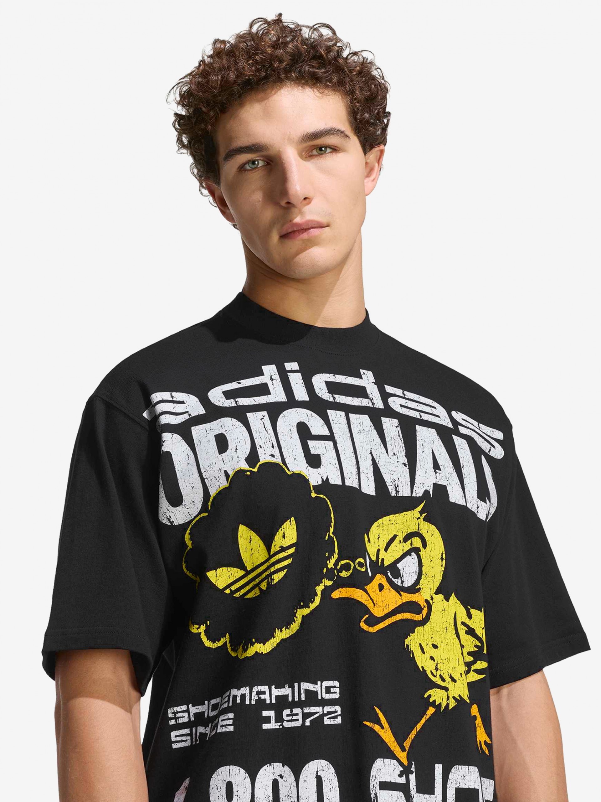 T-shirt Adidas Duck Graphic Cinzenta