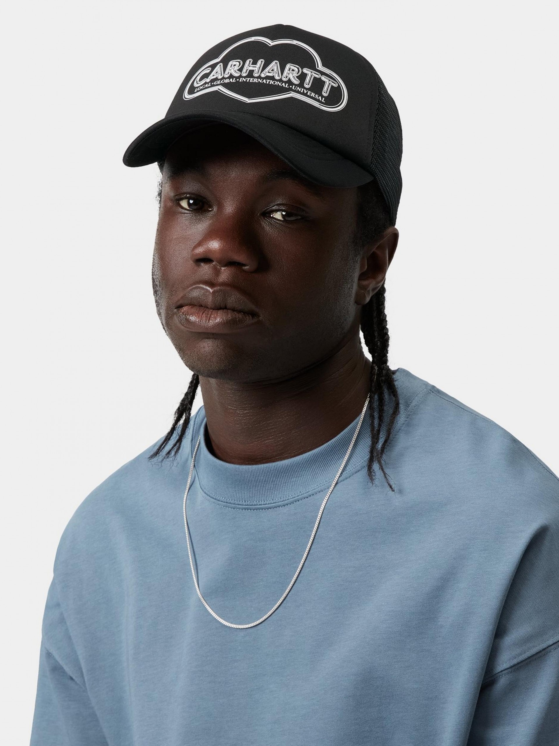 Carhartt WIP Cloud Heart Trucker Black Cap