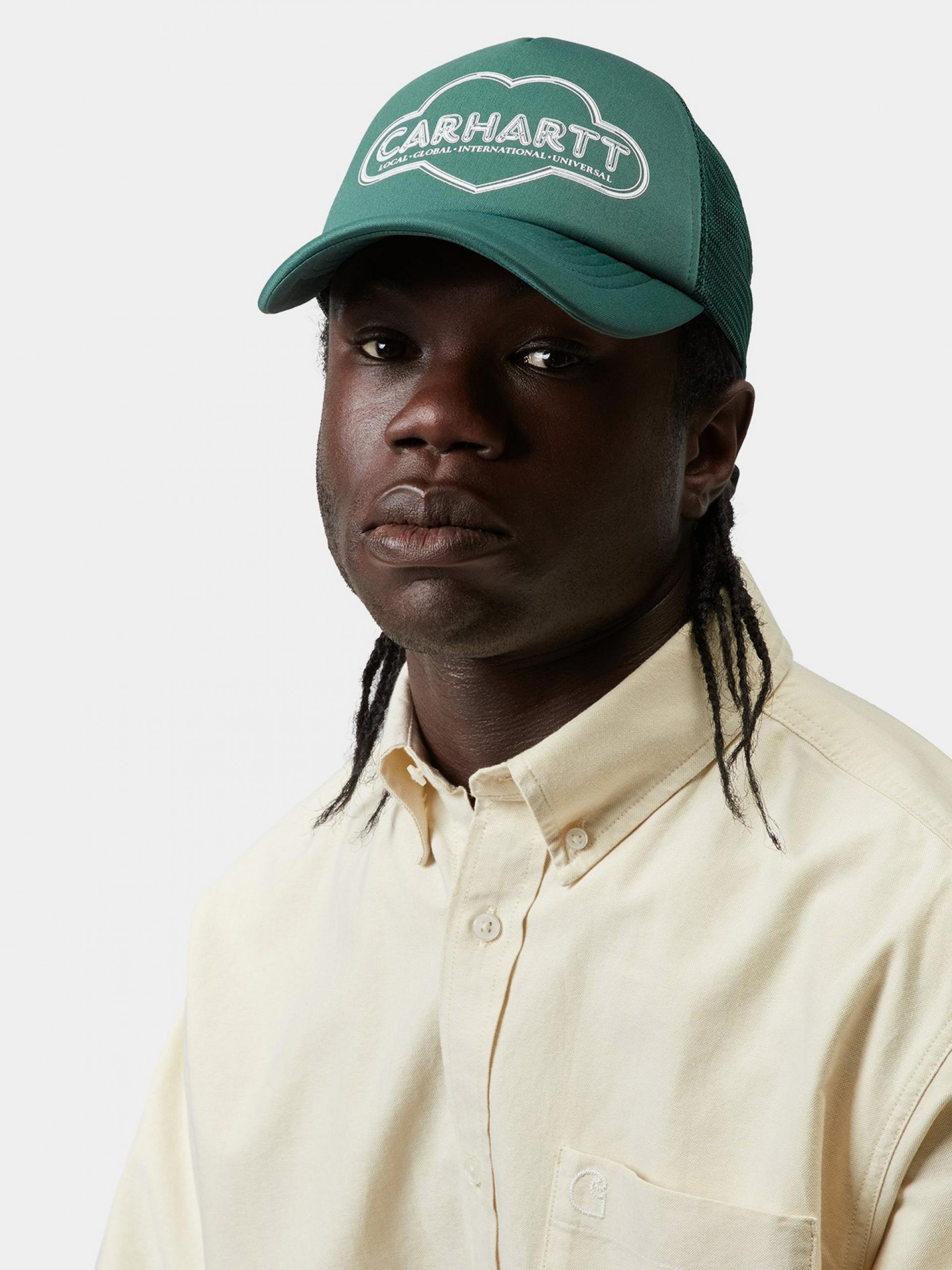 Carhartt WIP Cloud Heart Trucker Green Cap