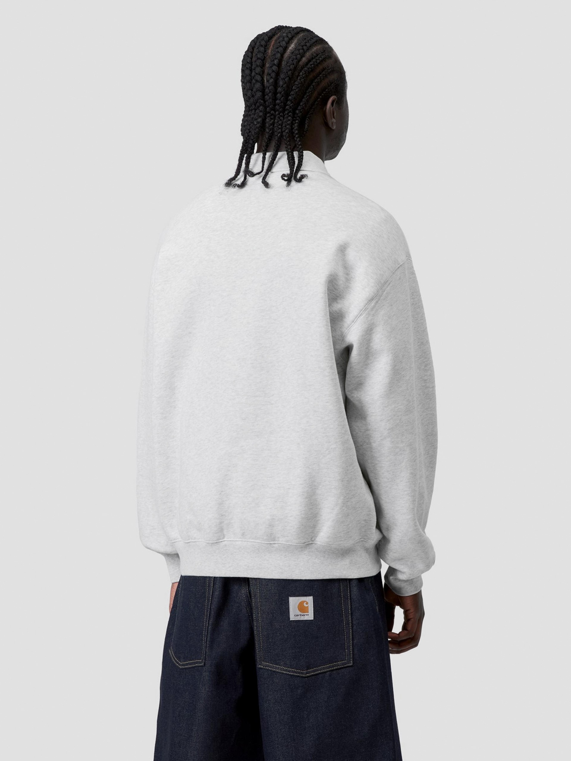 Camisola Polo Carhartt WIP Label Cinzenta