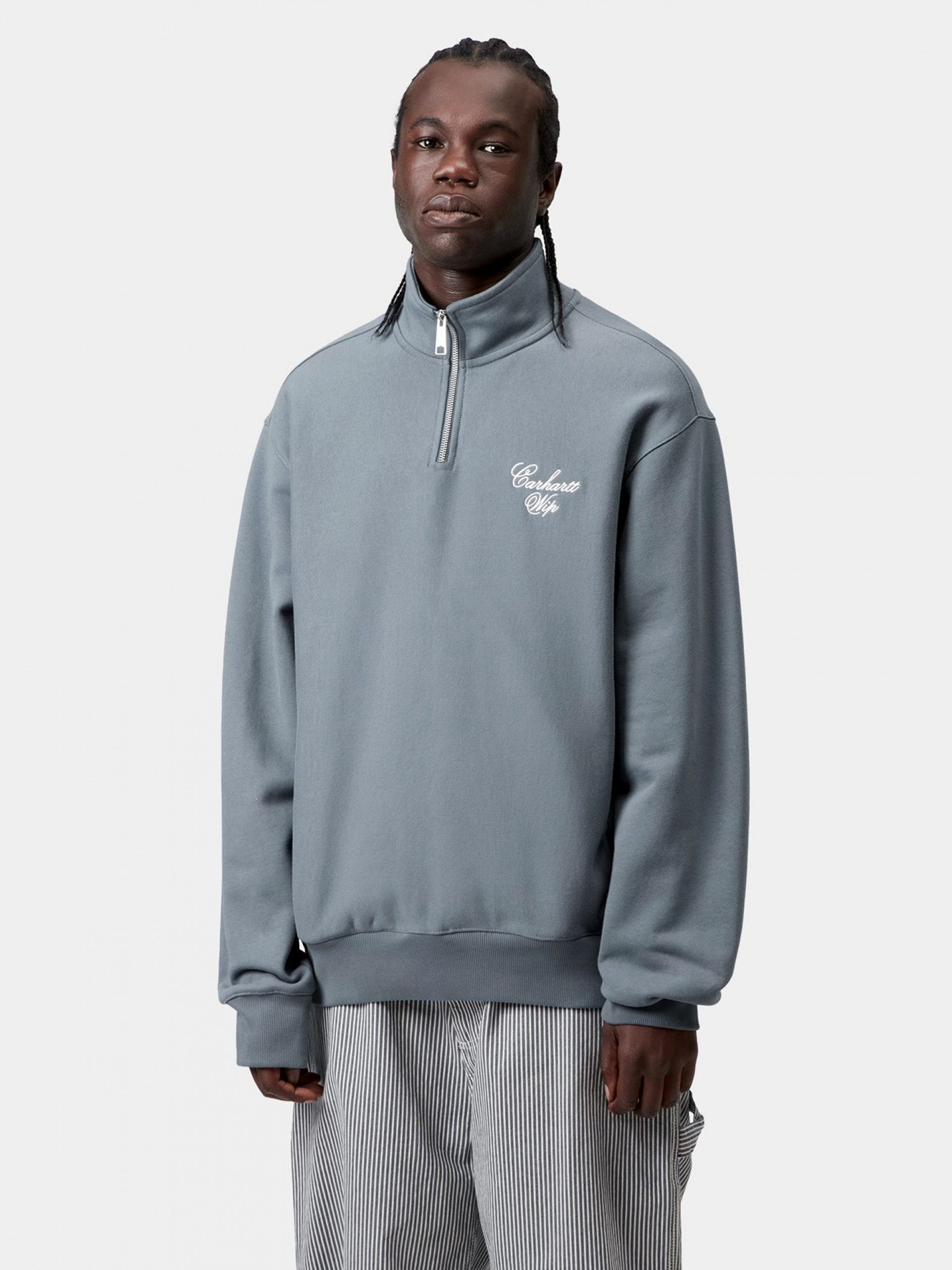 Sudadera con Cremallera Carhartt WIP Longhand Azul