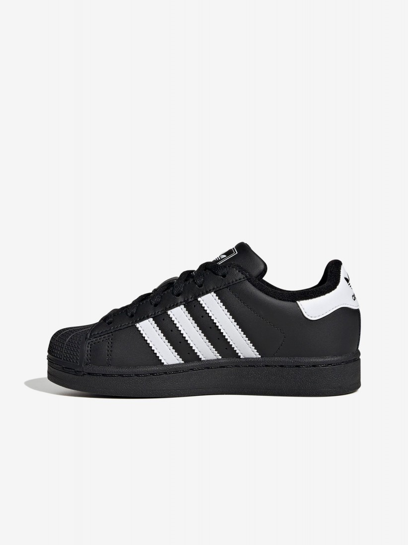 Zapatillas Adidas Originals Superstar II C Negras y Blancas